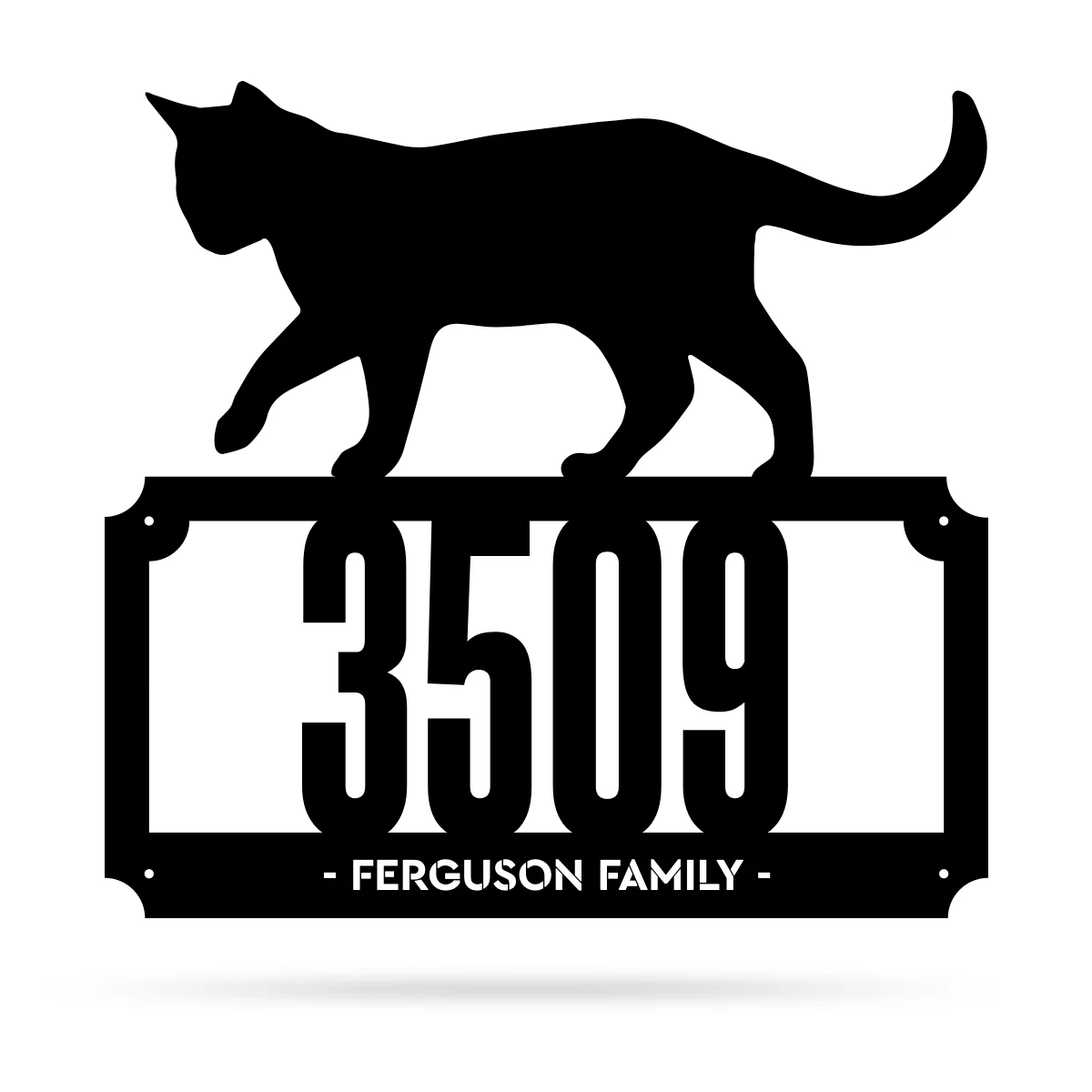 2 Line Cat Address Monogram - Image 3