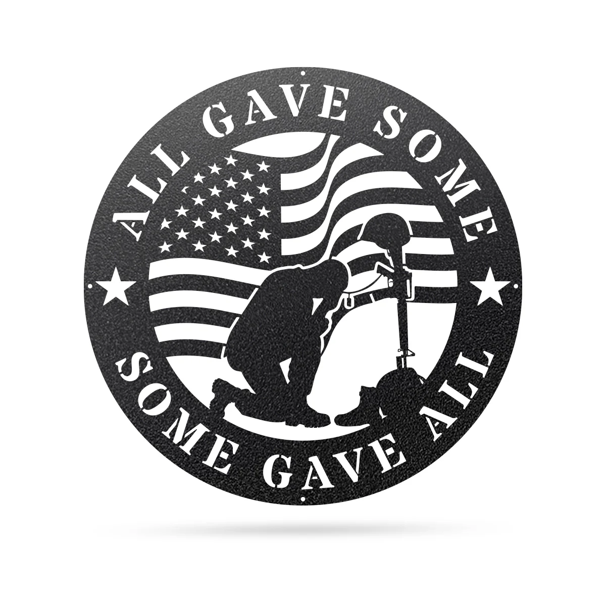 All Gave Some, Some Gave All Metal Memorial Sign - Image 4