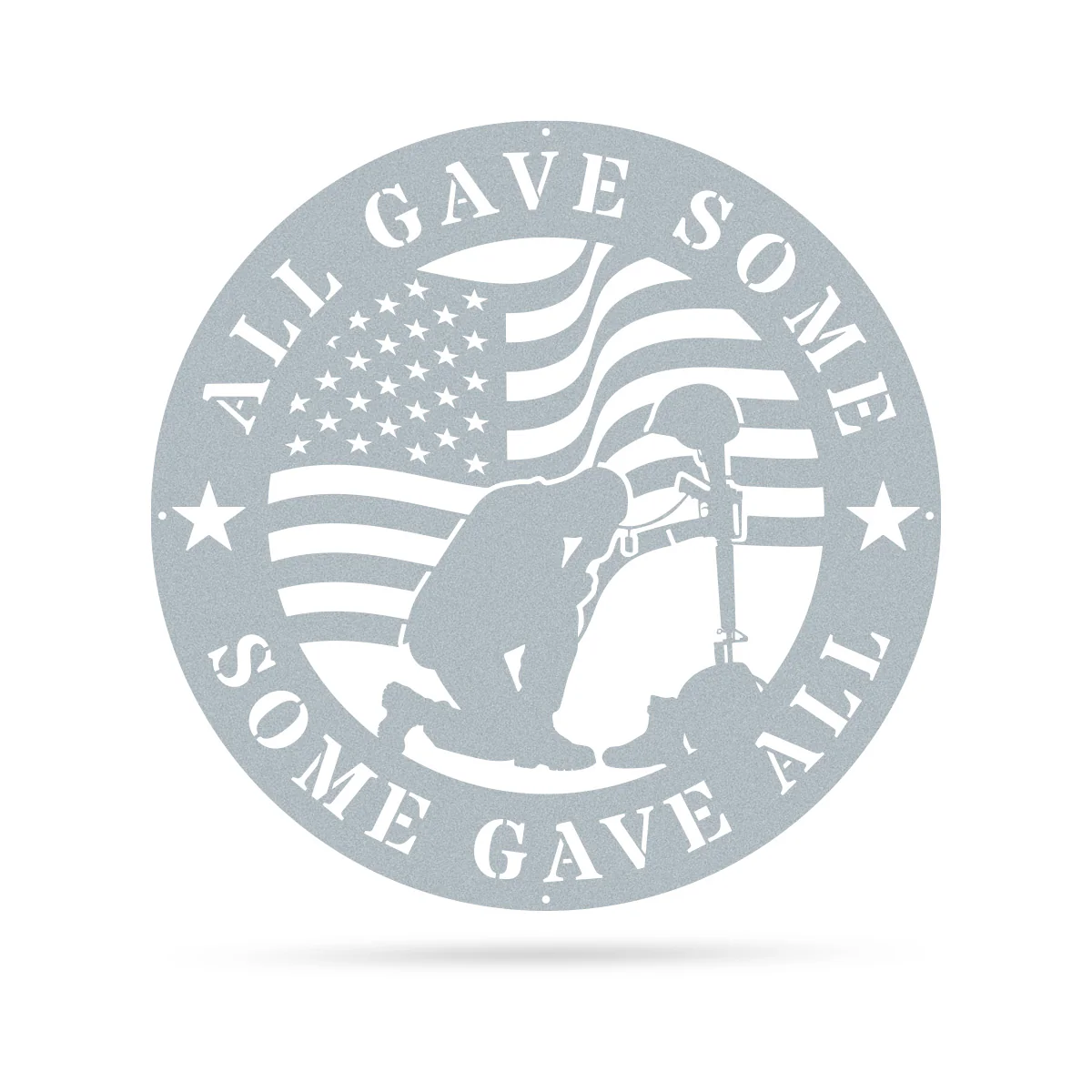 All Gave Some, Some Gave All Metal Memorial Sign - Image 6