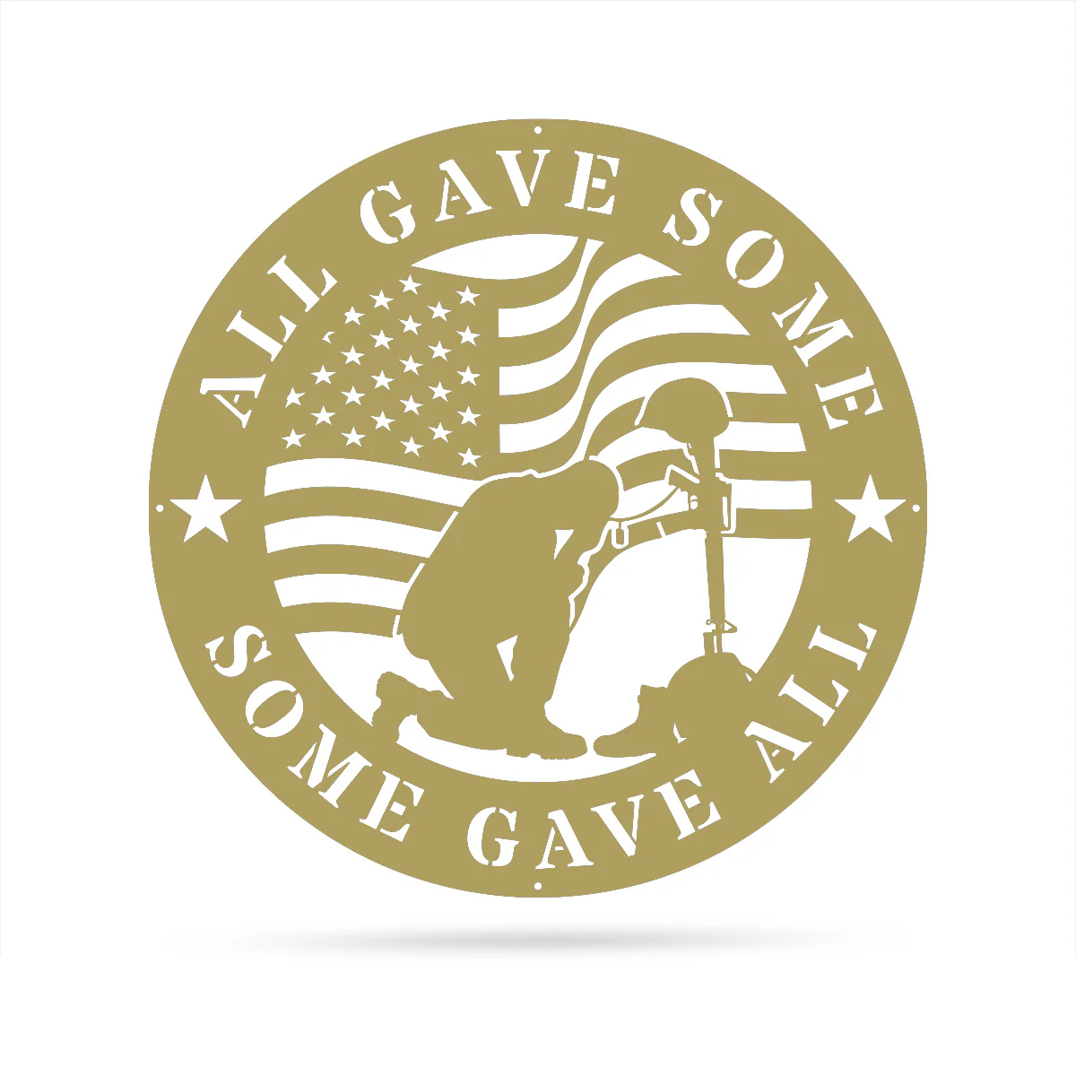 All Gave Some, Some Gave All Metal Memorial Sign - Image 7