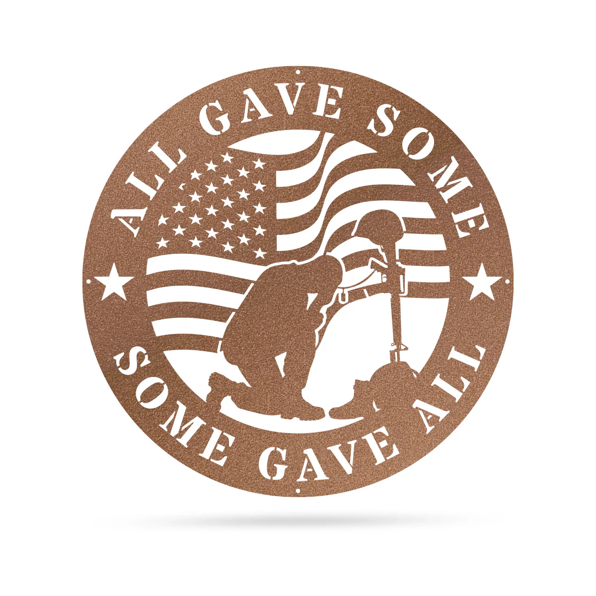All Gave Some, Some Gave All Metal Memorial Sign - Image 8