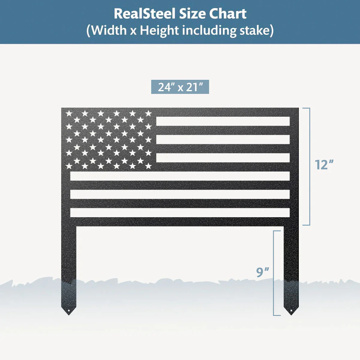 American Flag Stake - Image 8