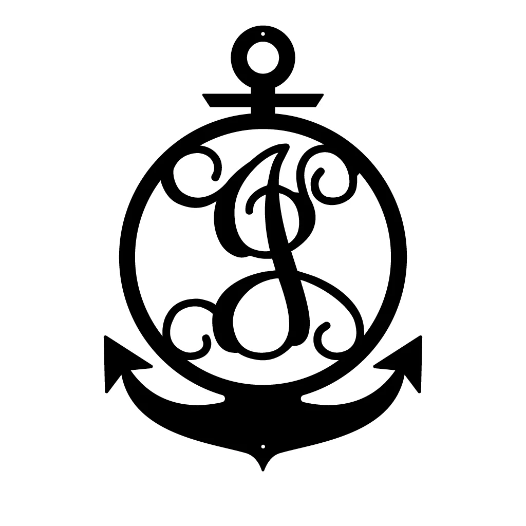 Anchor Initial Monogram - Image 14