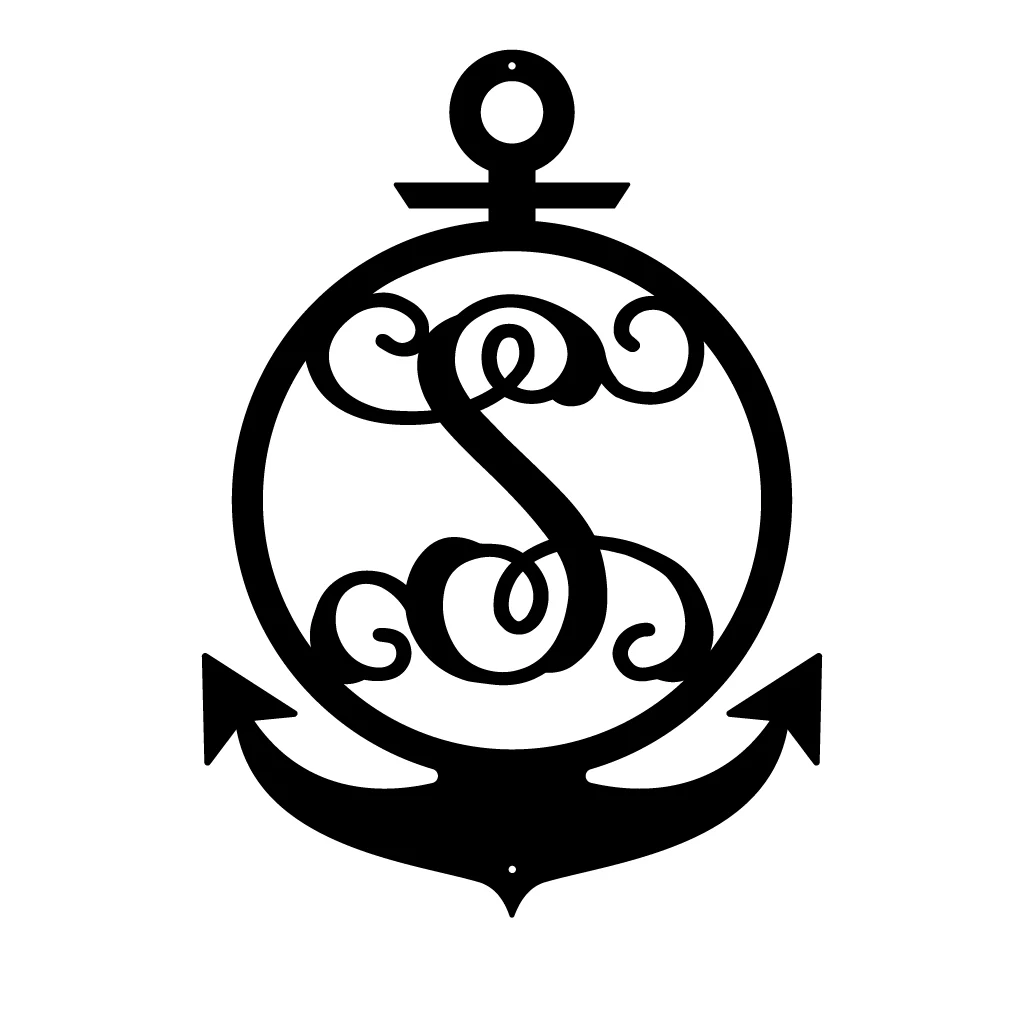 Anchor Initial Monogram - Image 23
