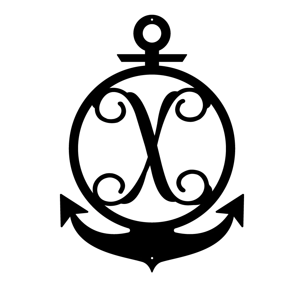 Anchor Initial Monogram - Image 28