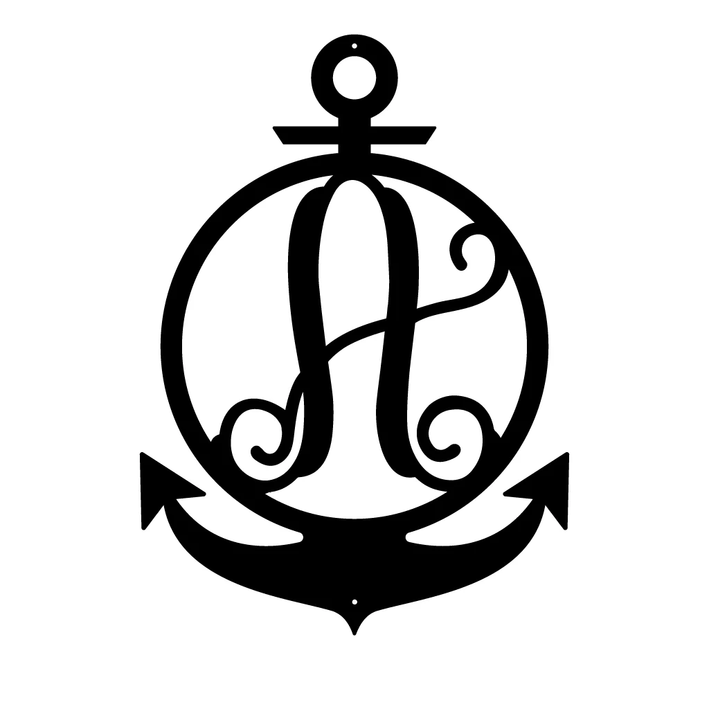 Anchor Initial Monogram - Image 5