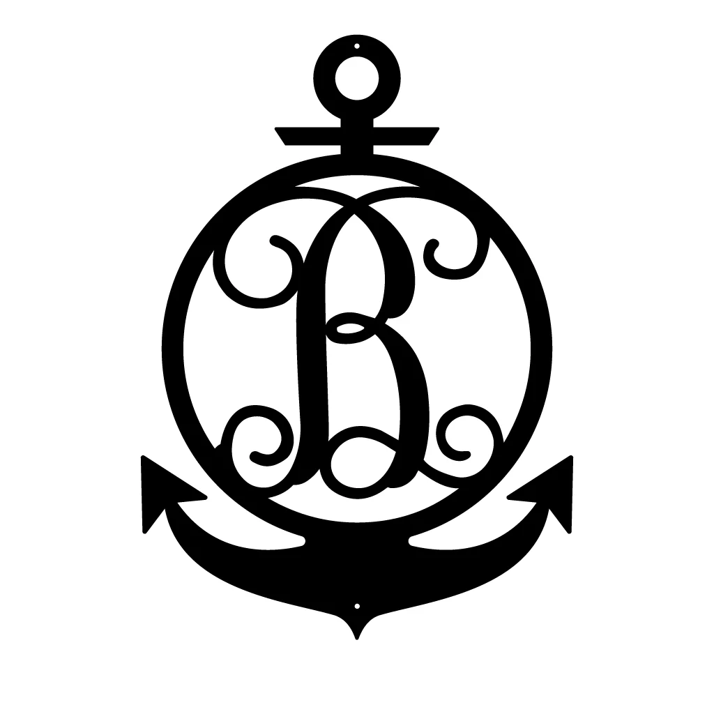 Anchor Initial Monogram - Image 6