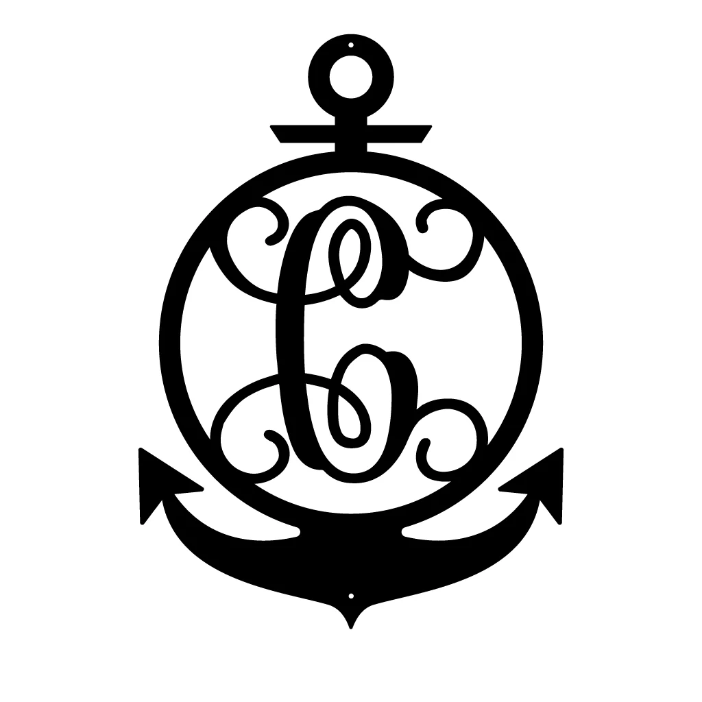 Anchor Initial Monogram - Image 7