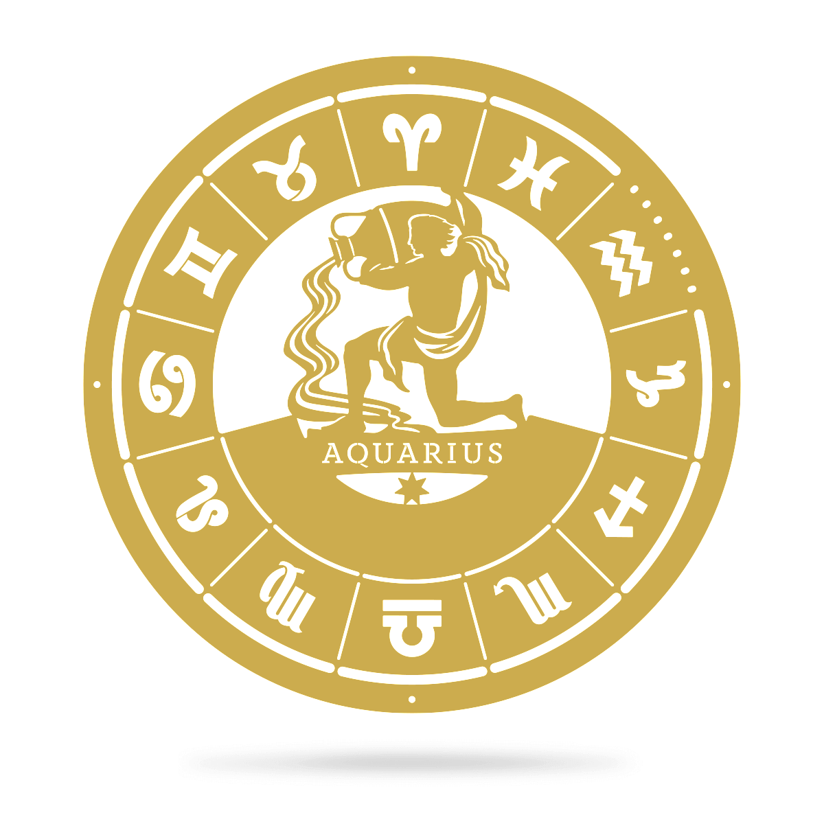 Aquarius - Zodiac Monogram - Image 8