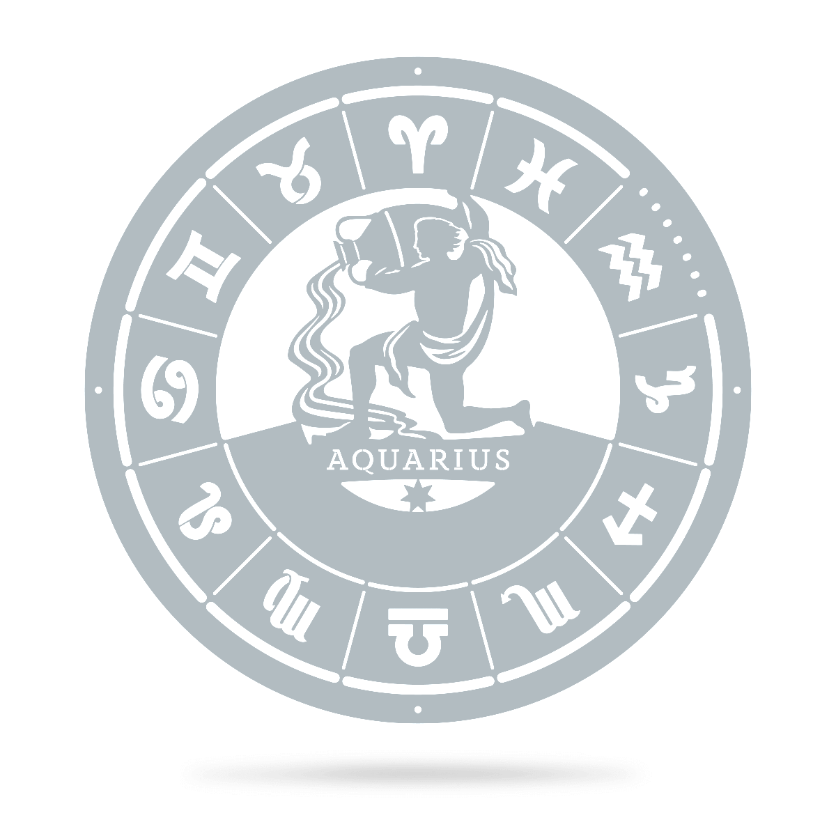 Aquarius - Zodiac Monogram - Image 9