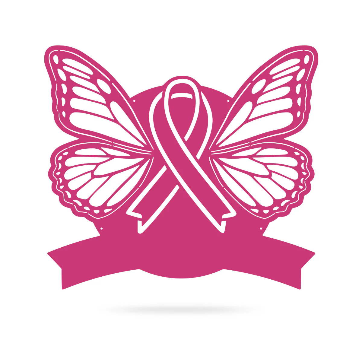 Breast Cancer Awareness Butterfly Monogram - Image 3