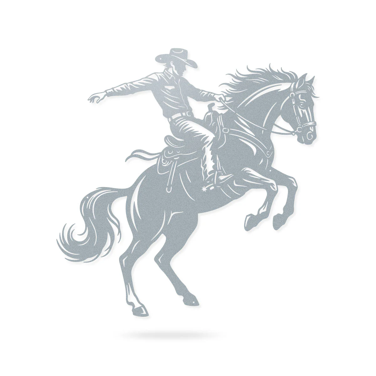Bronco Horse Metal Wall Art – Western Rodeo Steel Decor - Image 6