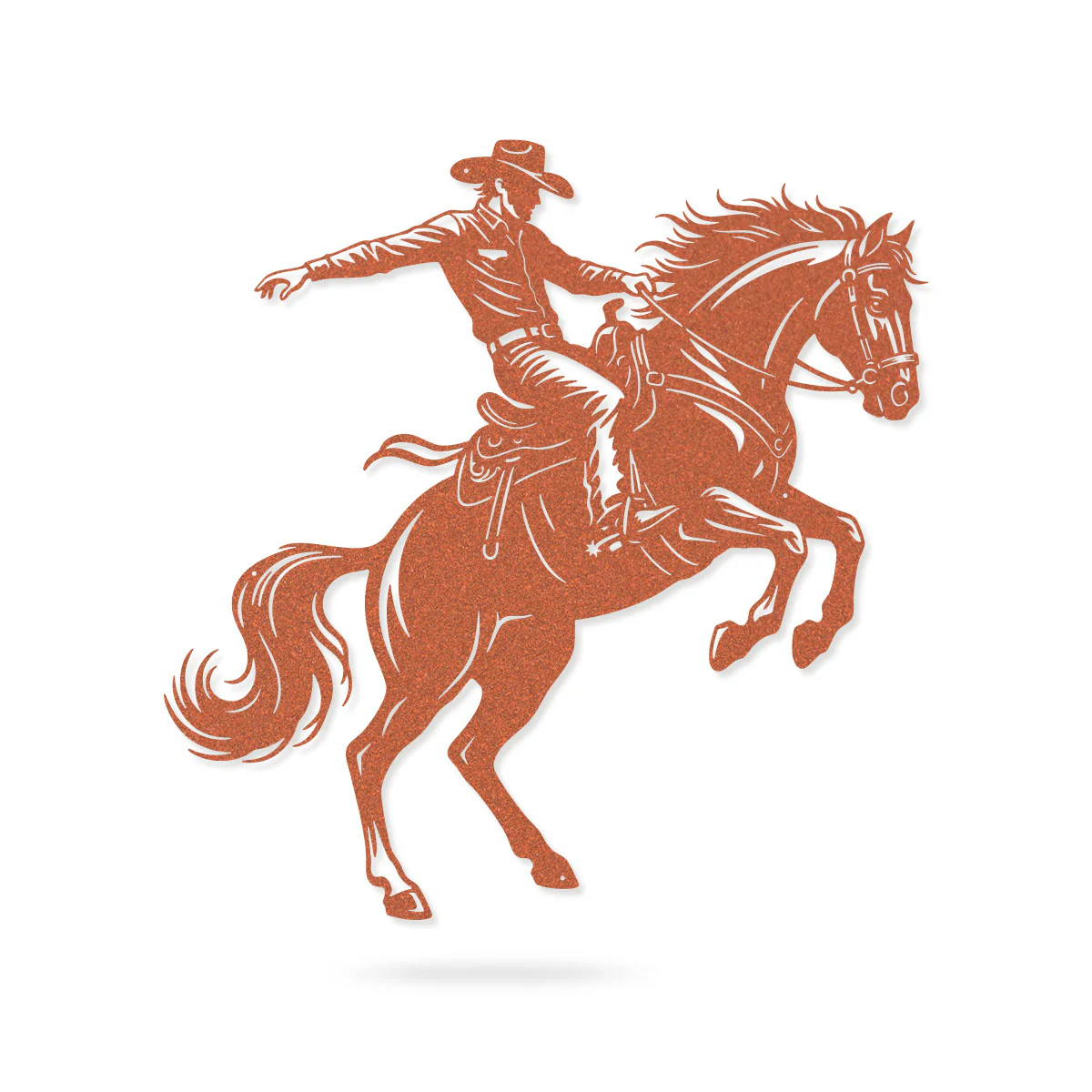 Bronco Horse Metal Wall Art – Western Rodeo Steel Decor - Image 8