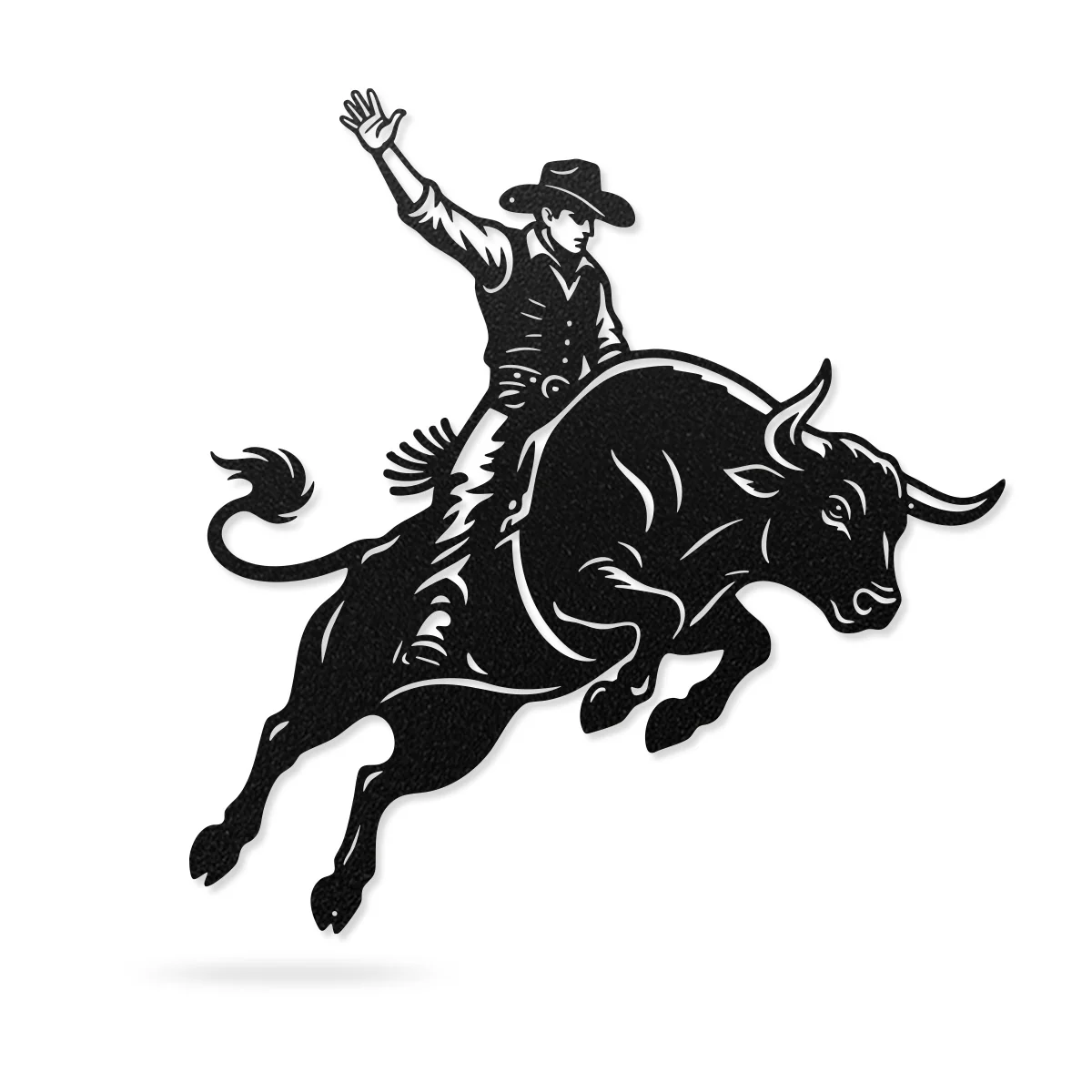 Bucking Bull Metal Wall Art – Rodeo & Western Steel Decor - Image 4
