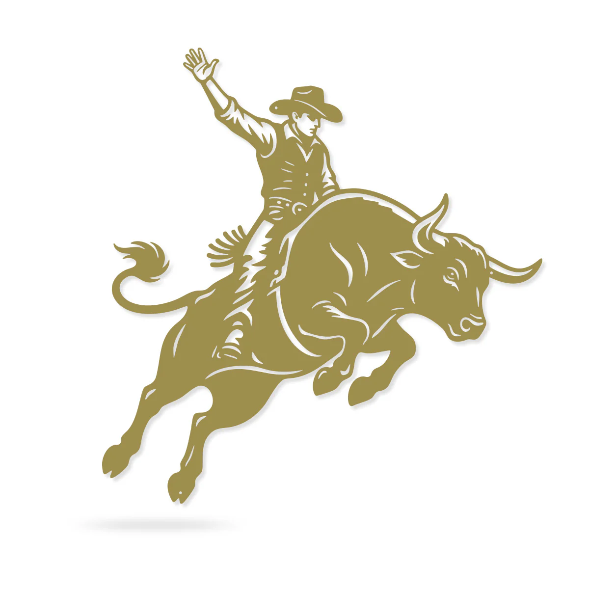 Bucking Bull Metal Wall Art – Rodeo & Western Steel Decor - Image 5