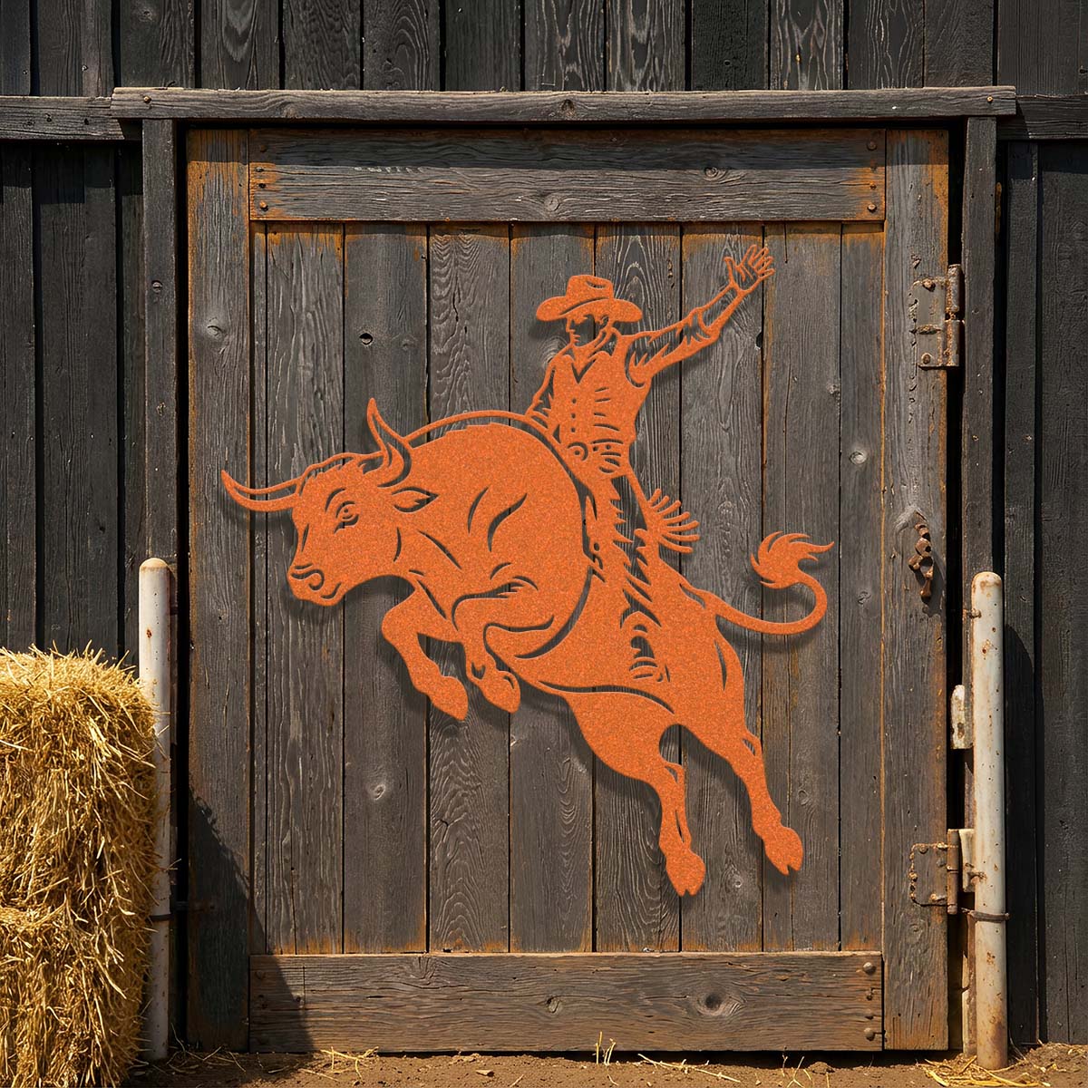 Bucking Bull Metal Wall Art – Rodeo & Western Steel Decor - Image 8