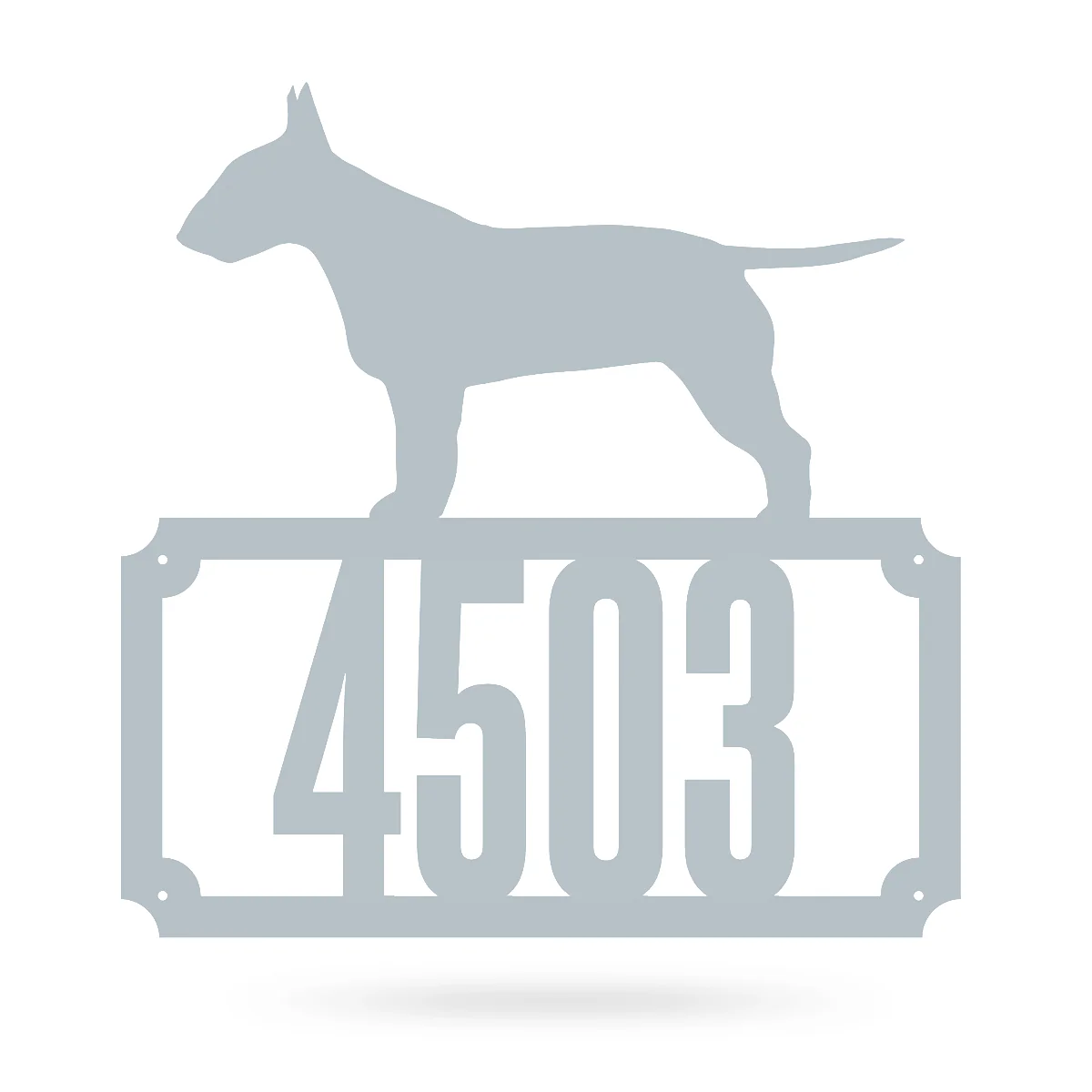 Bull Terrier Home Number Monogram - Image 6
