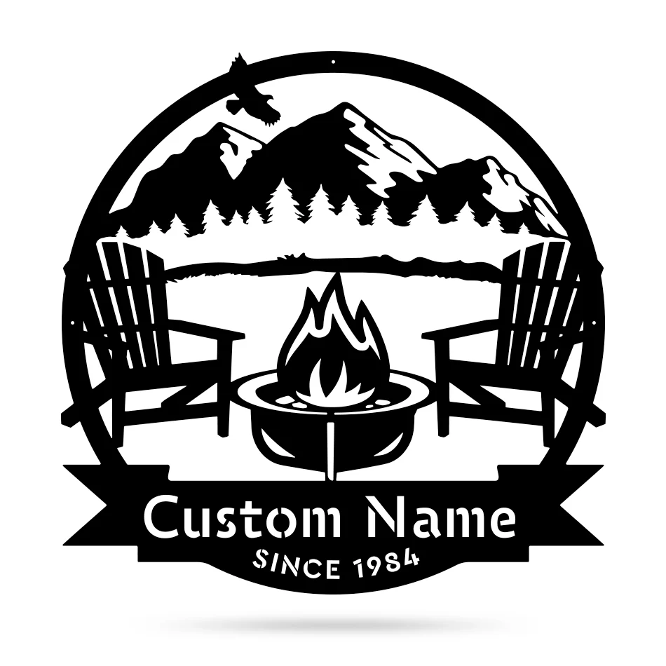 Personalized Campfire Monogram - Image 9