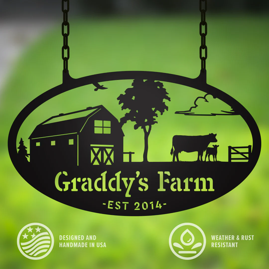 Metal Personalized Choose Your Farm Sign - Image 5