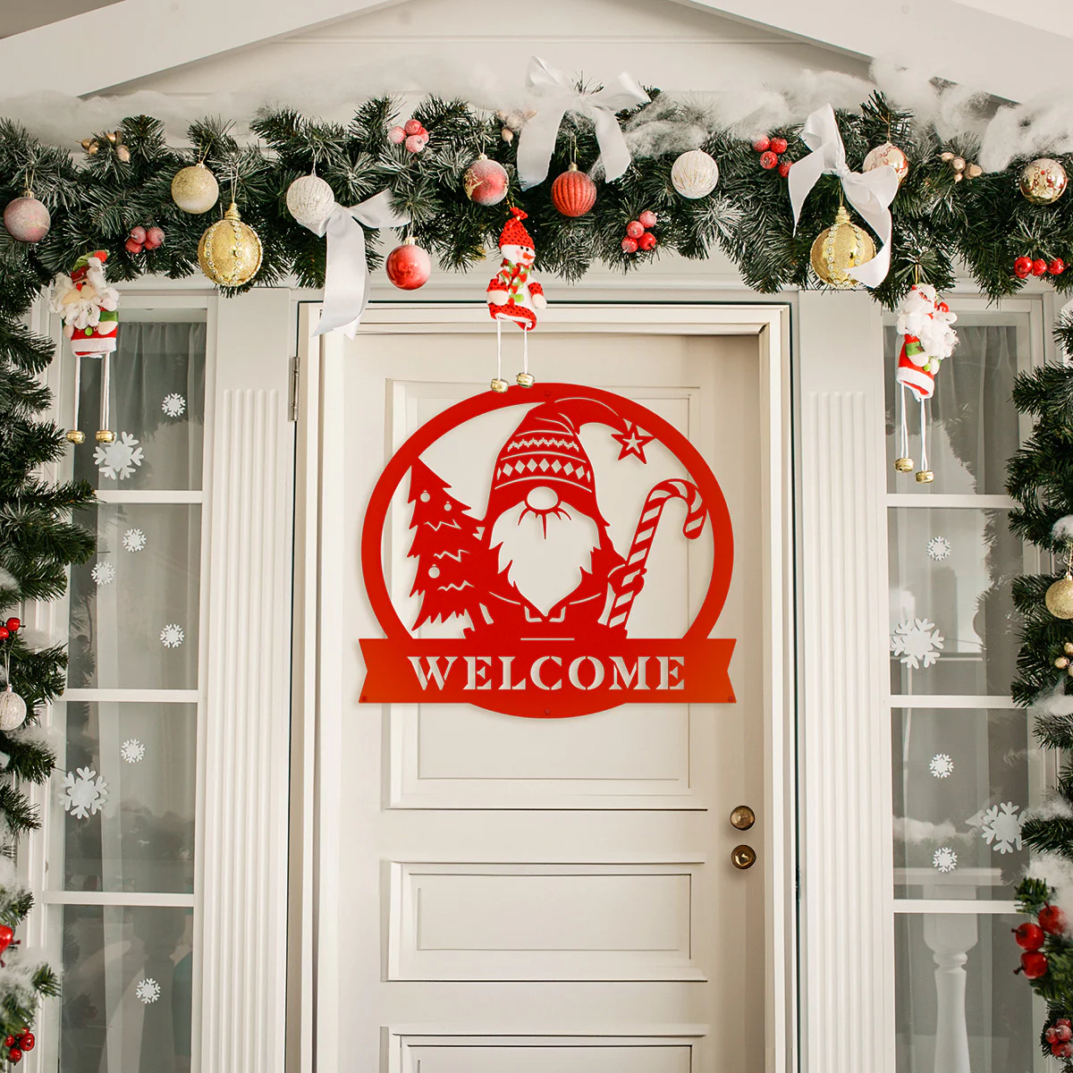 Christmas Gnome Monogram Wall Art - Image 2