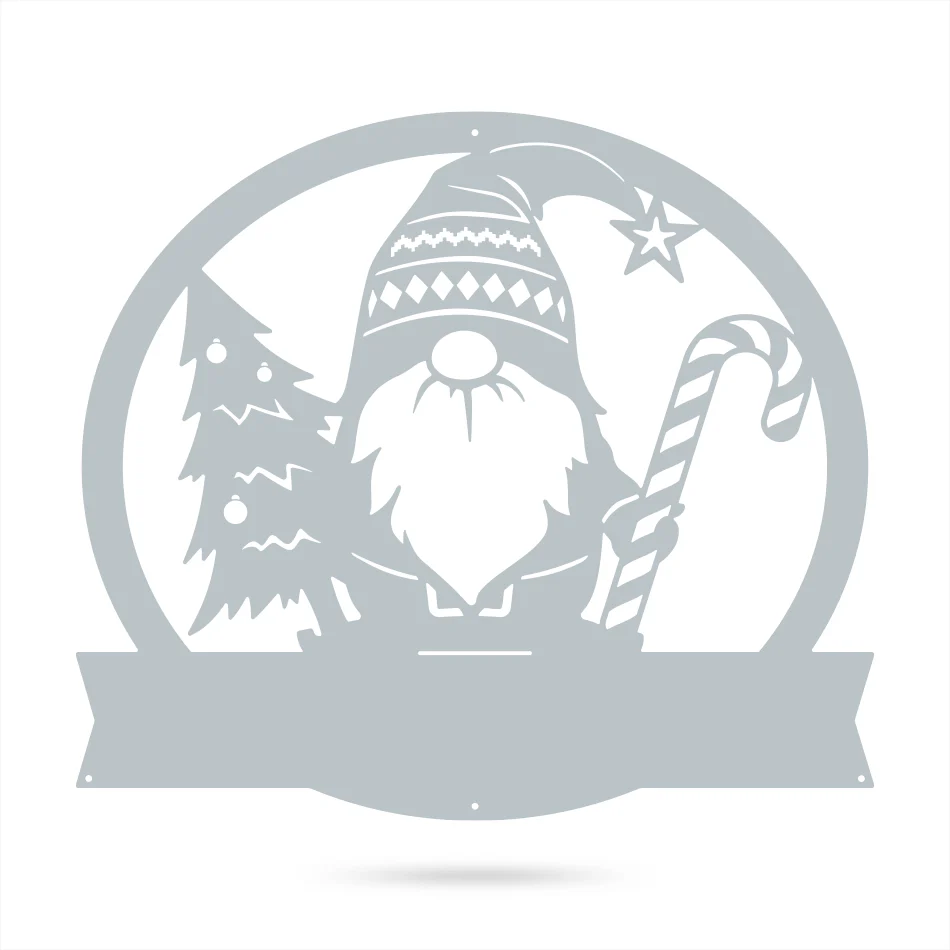 Christmas Gnome Monogram Wall Art - Image 5