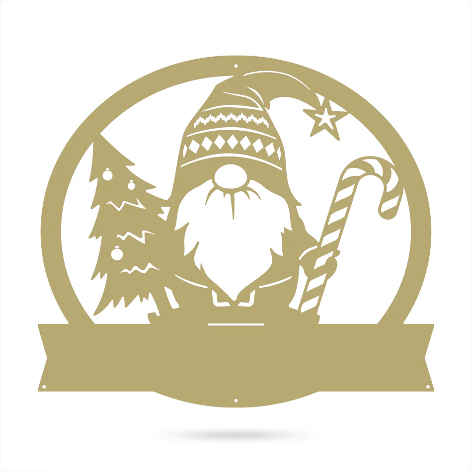 Christmas Gnome Monogram Wall Art - Image 7