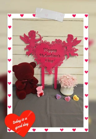 Cupids Heart Monogram Stake - Image 3