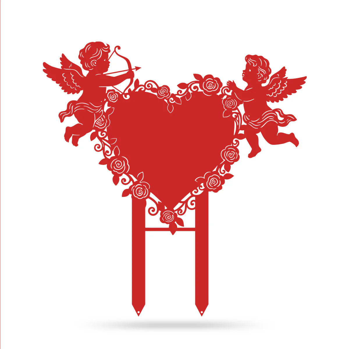 Cupids Heart Monogram Stake - Image 5