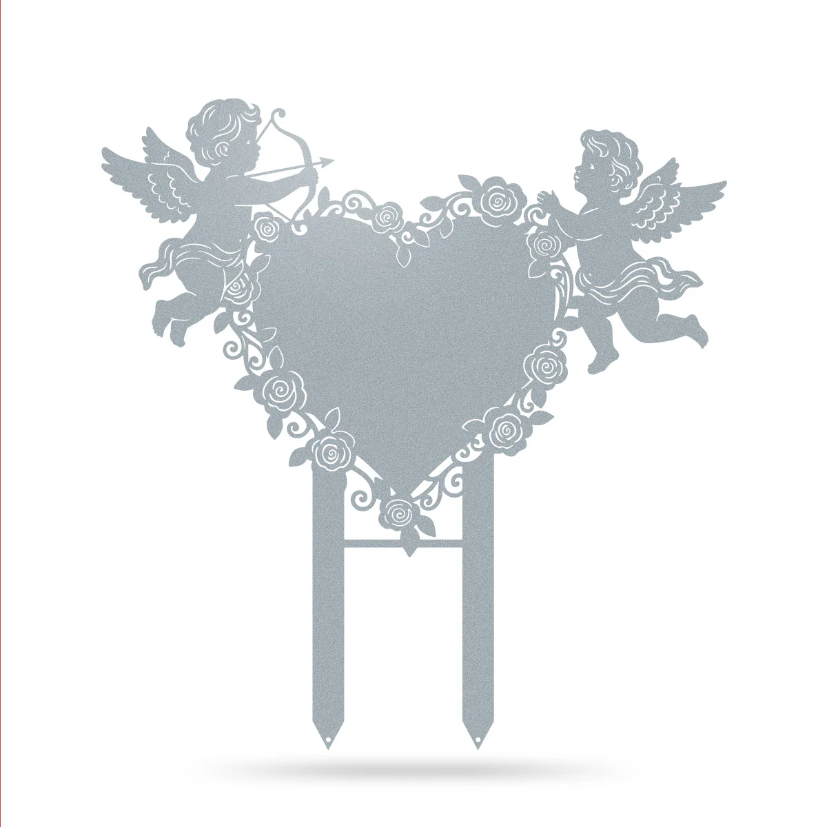 Cupids Heart Monogram Stake - Image 6