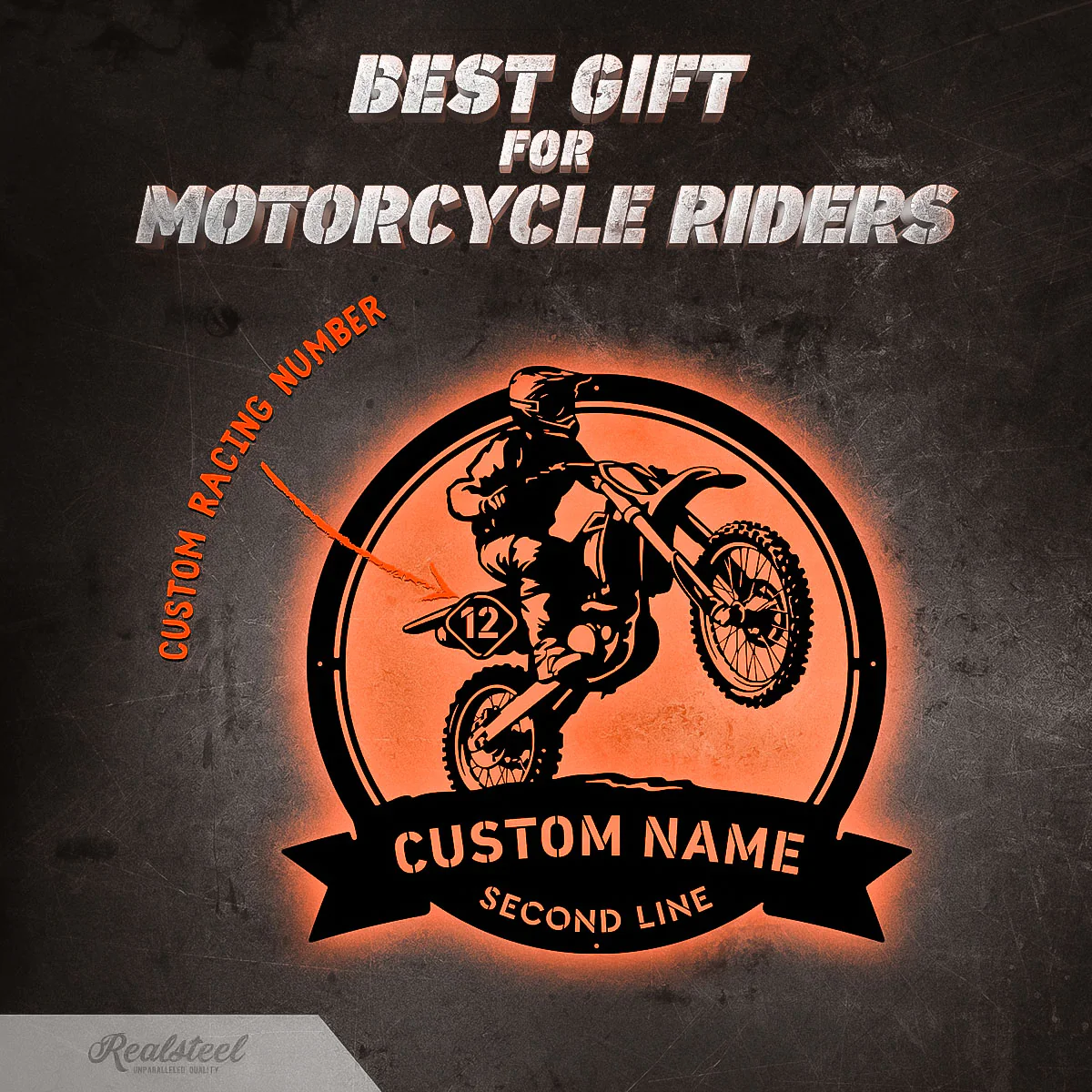 Dirt Bike Motocross Monogram - Image 2