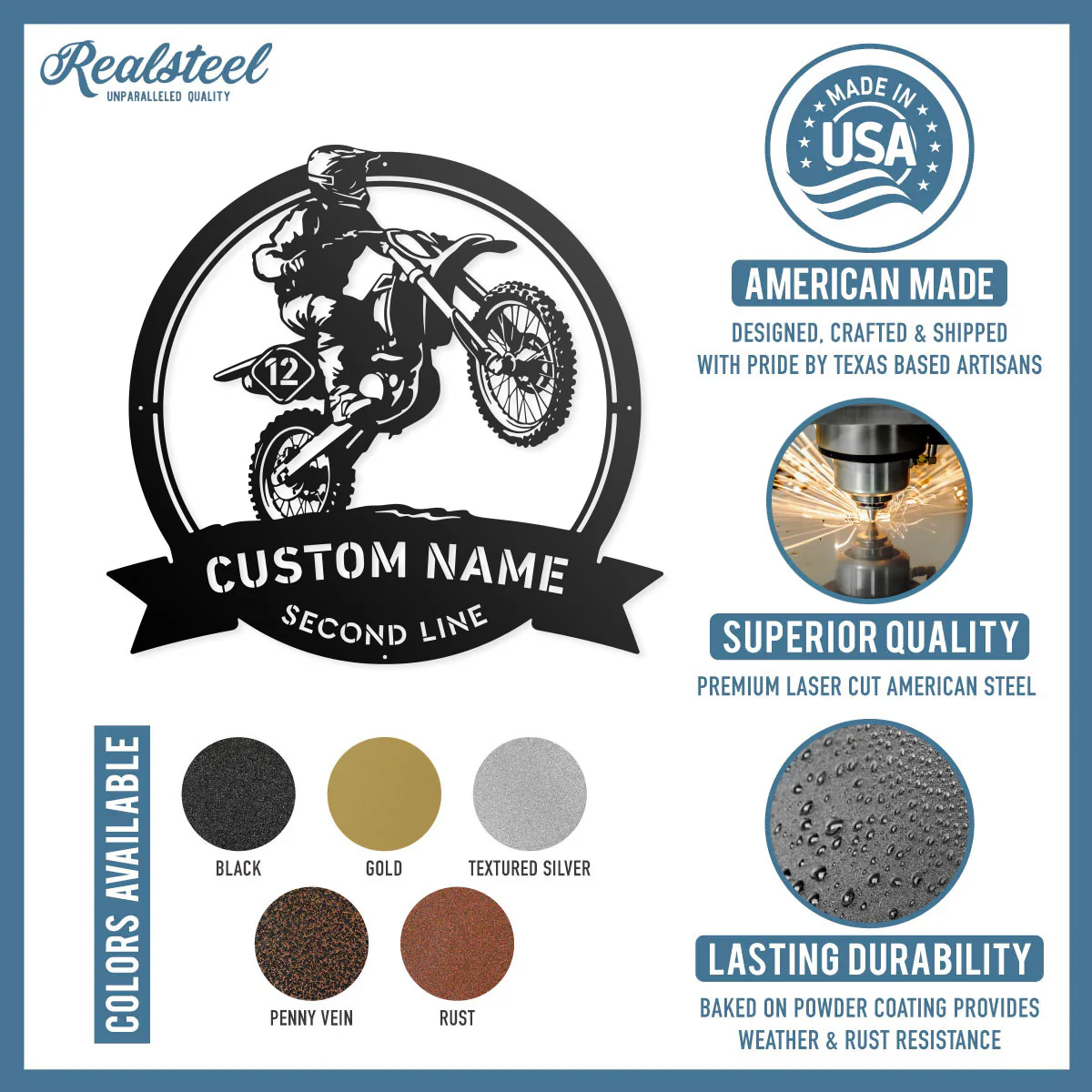 Dirt Bike Motocross Monogram - Image 8