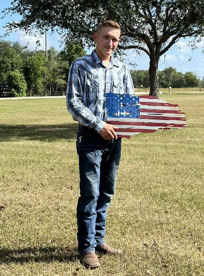 Distressed American Flag Wall Art - Image 2