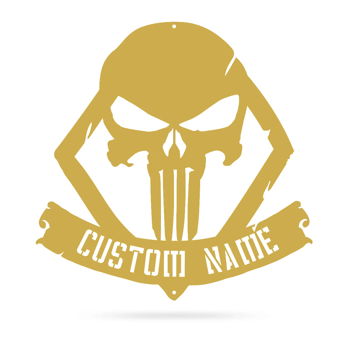 Distressed Skull Monogram Sign - Image 6