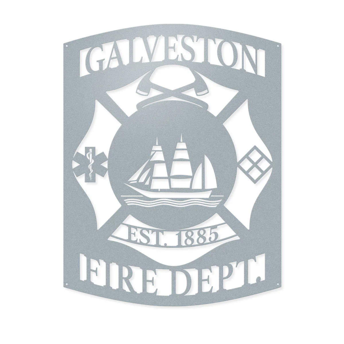 Galveston Fire Department Metal Sign – Custom Firefighter Wall Art - Image 7
