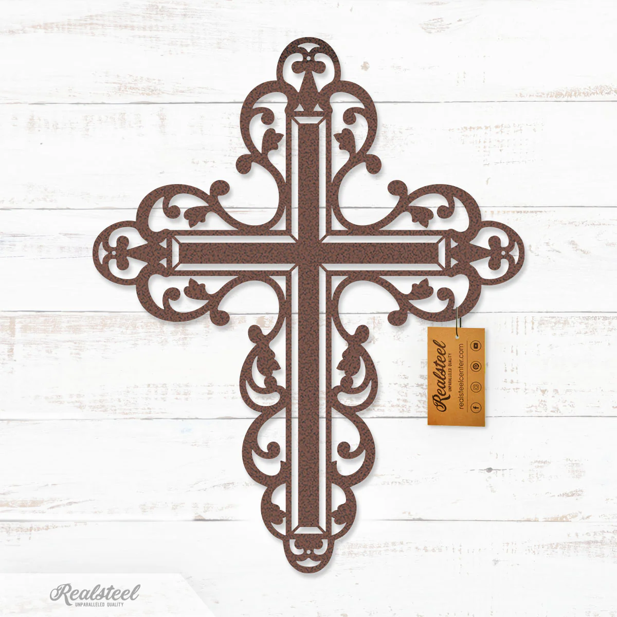 Floral Cross Wall Art - Image 4