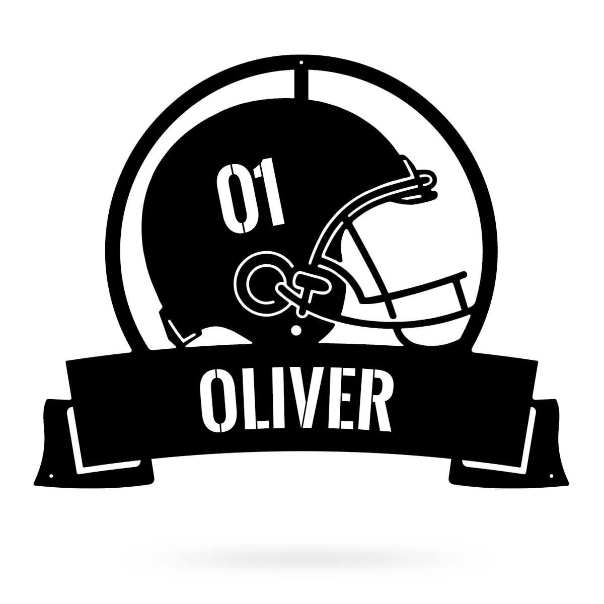 Football Helmet Monogram - Image 4