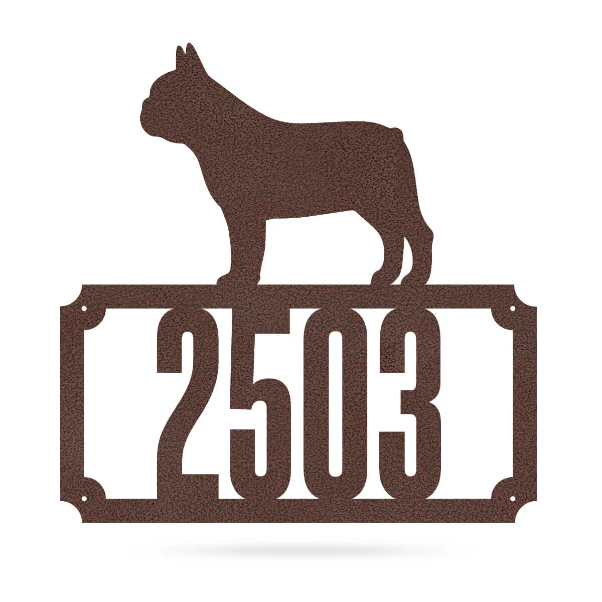 Bulldog Home Number Monogram - Image 7