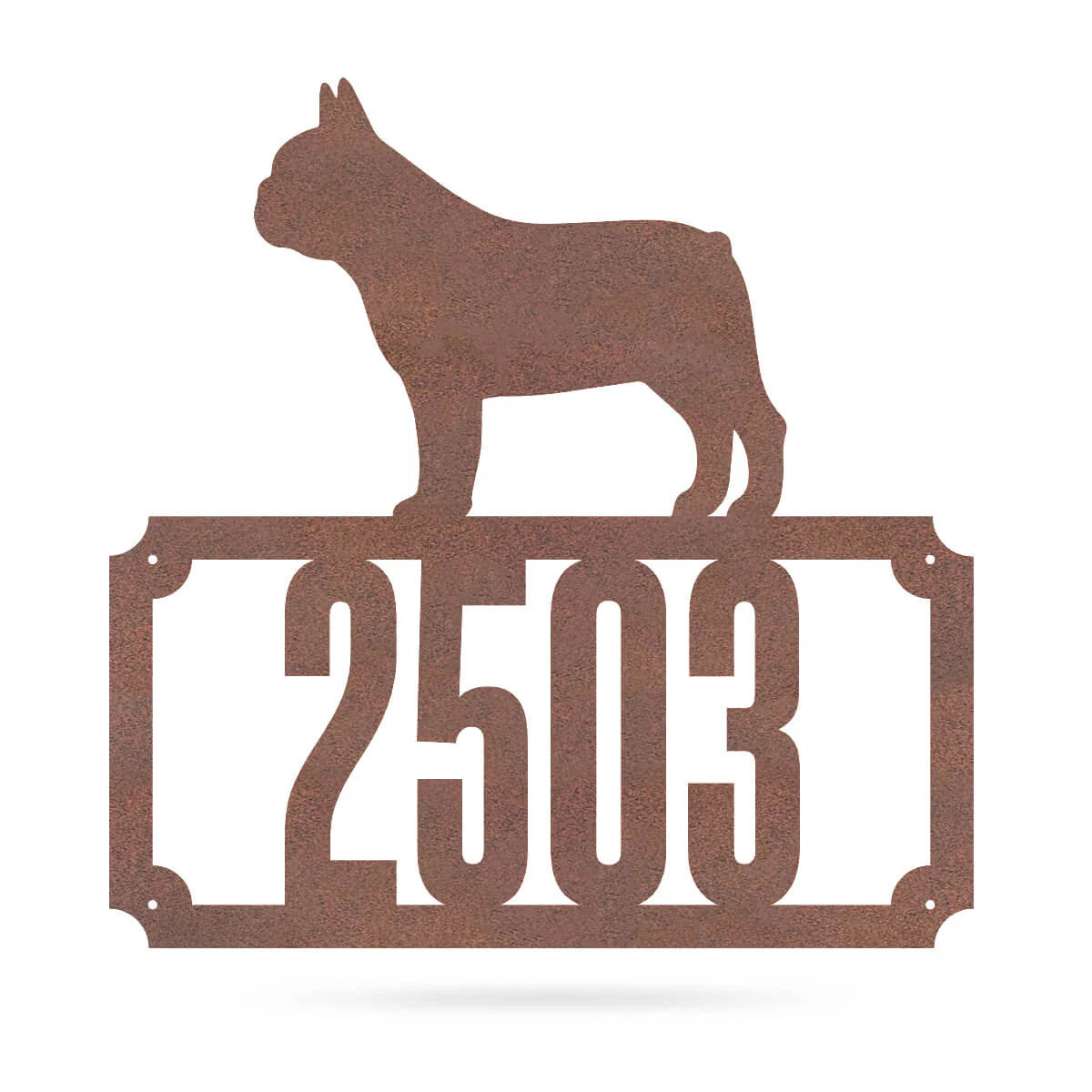 Bulldog Home Number Monogram - Image 8
