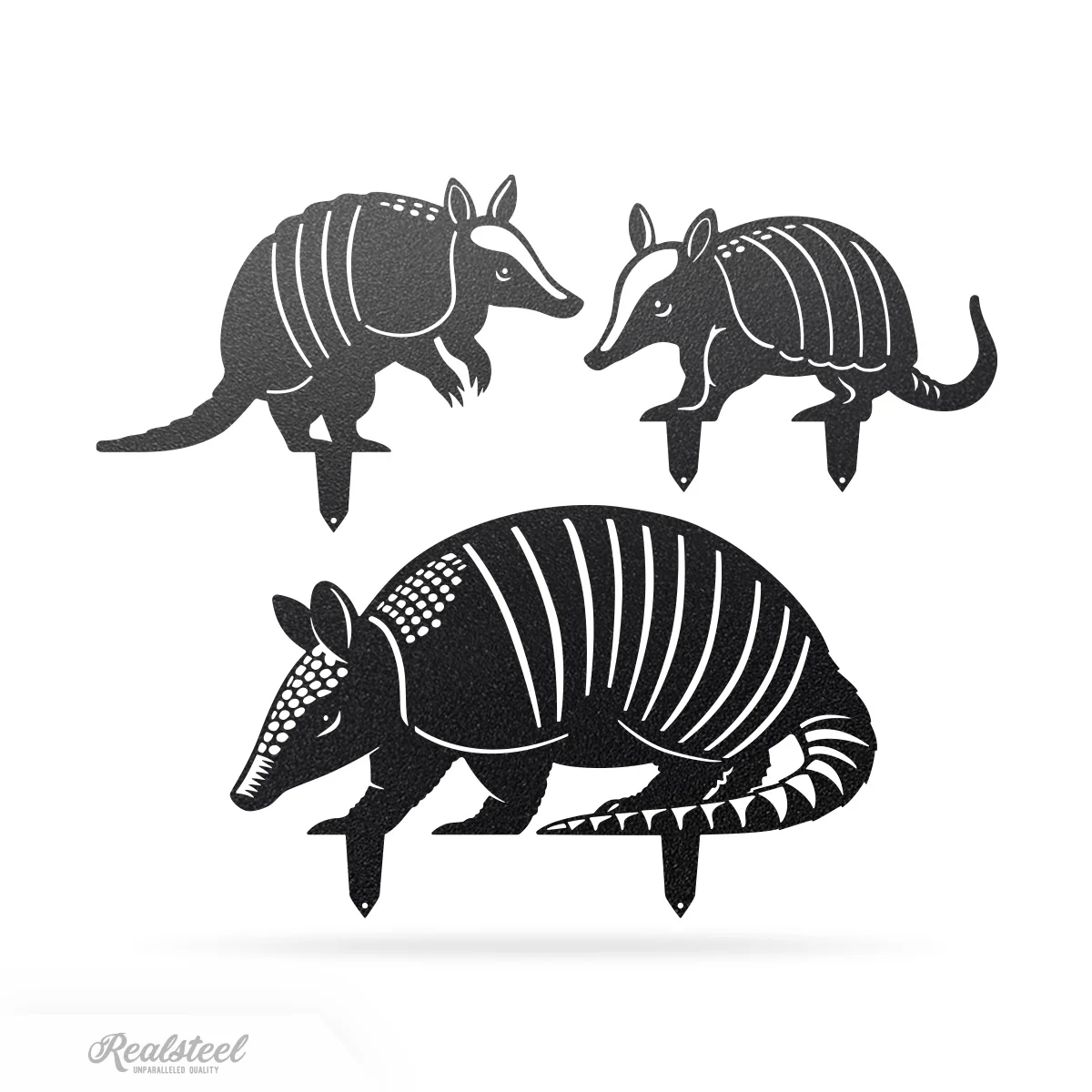 Garden Art - Armadillo Family 3 Pack - Image 4
