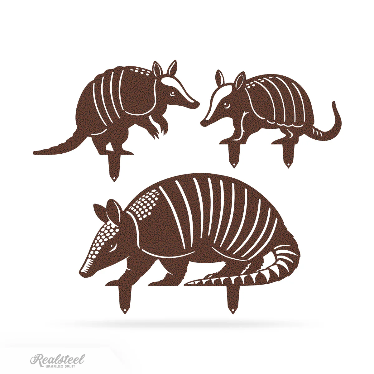 Garden Art - Armadillo Family 3 Pack - Image 5