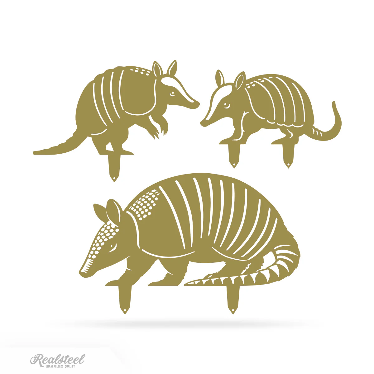 Garden Art - Armadillo Family 3 Pack - Image 7