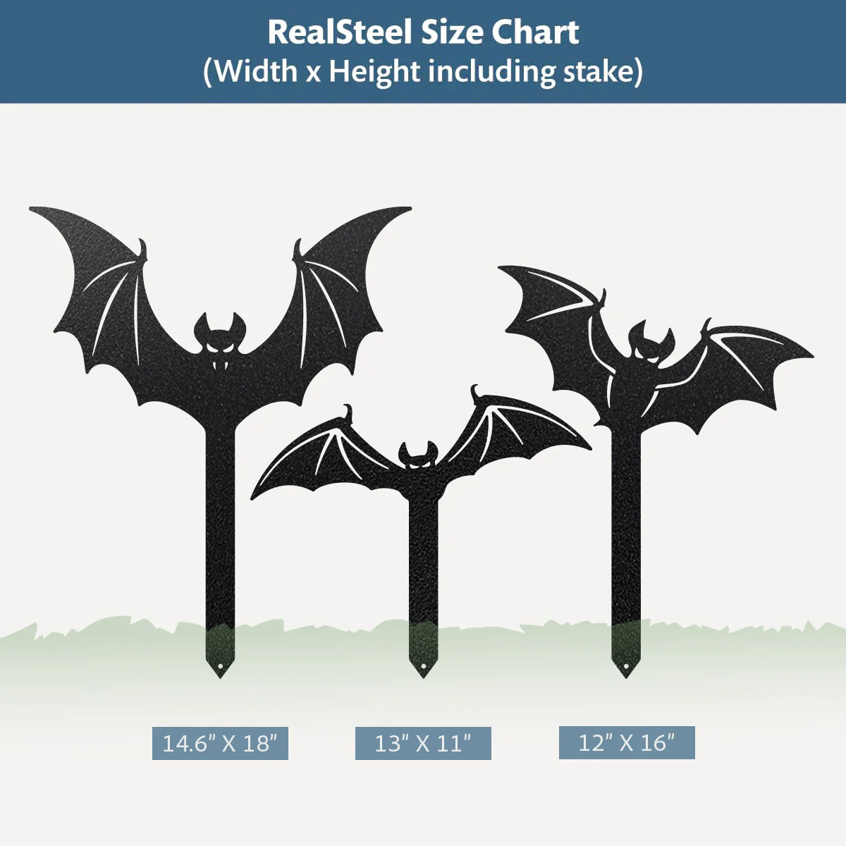 Garden Art - Bats & Dracula Halloween Garden Decor - Image 4