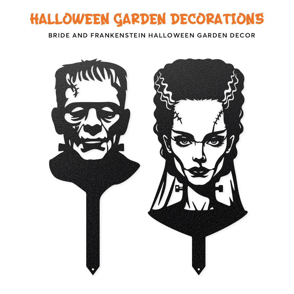 Garden Art - Bride and Frankenstein Stake Set - Image 3