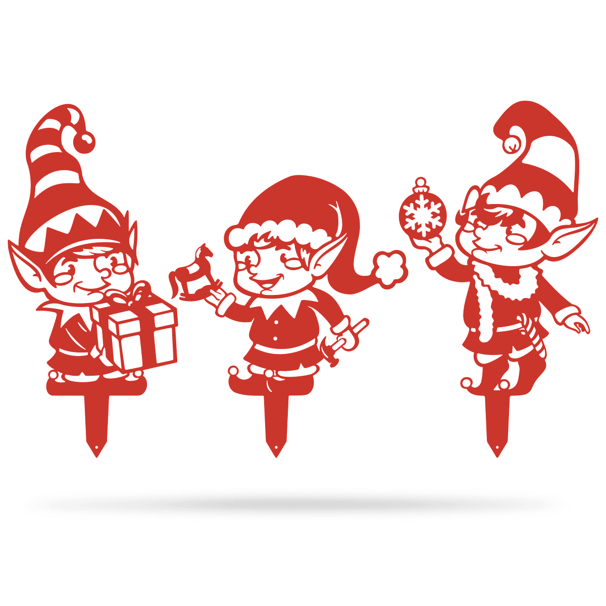 Garden Art - Christmas Elves 3 Pack - Image 6
