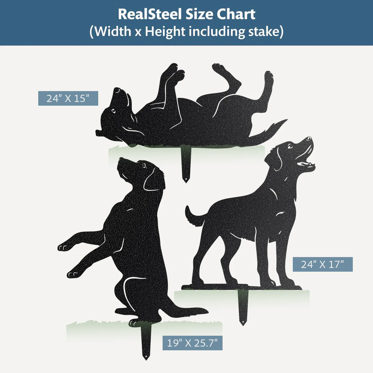 Garden Art - Dog Stakes 3 Pack - Image 3