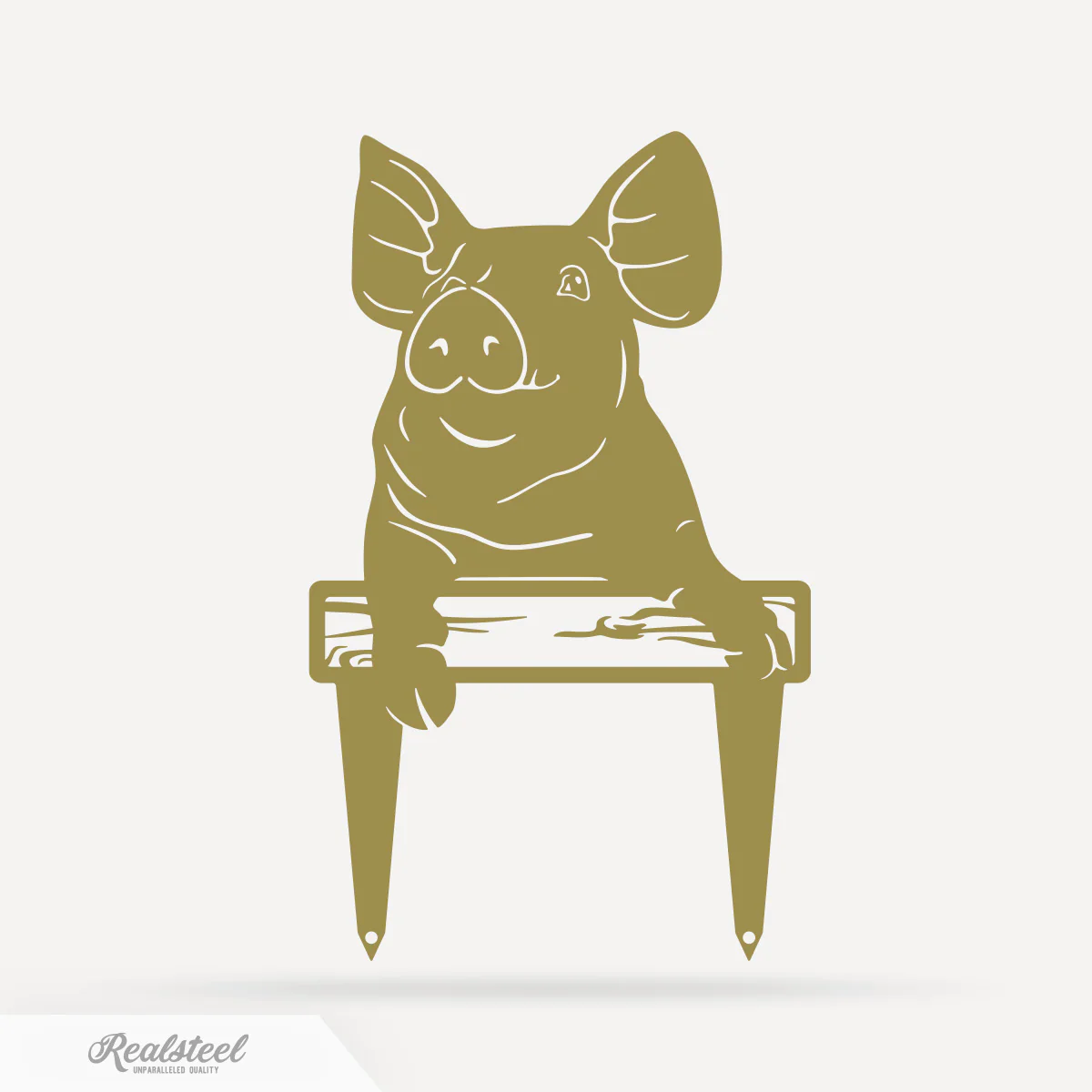 Garden Art - Farm Piglet Stake - Image 8