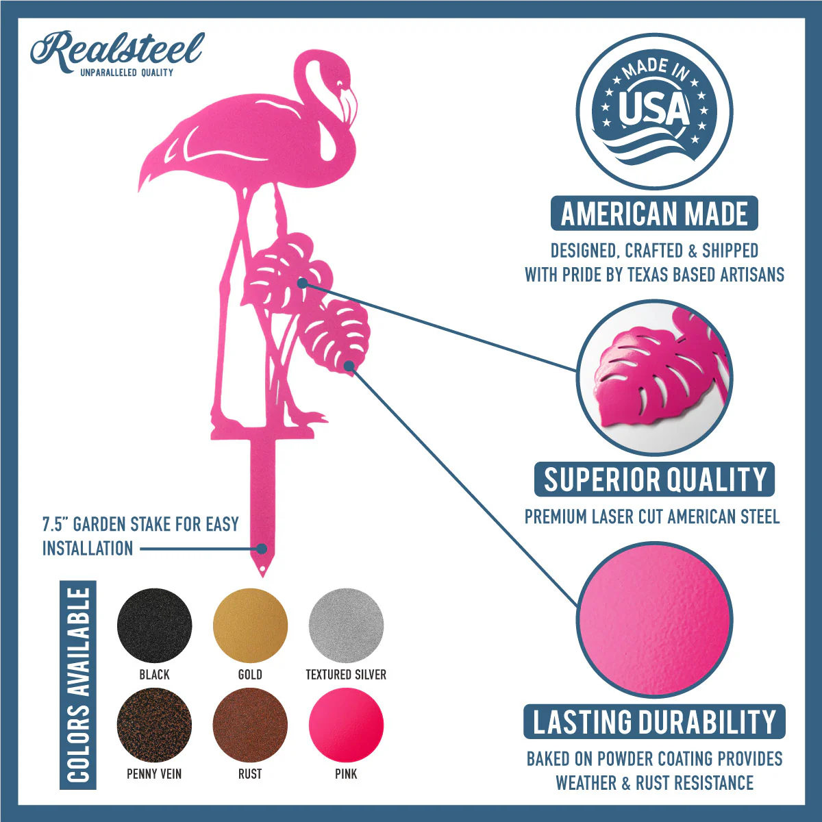 Garden Art - Flamingo 3 Pack - Image 5