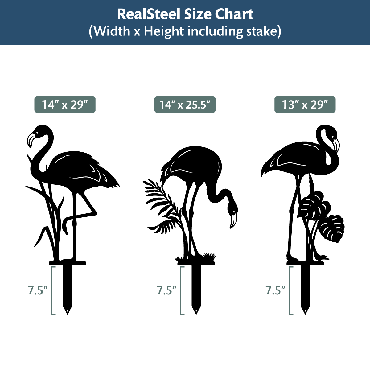 Garden Art - Flamingo 3 Pack - Image 6