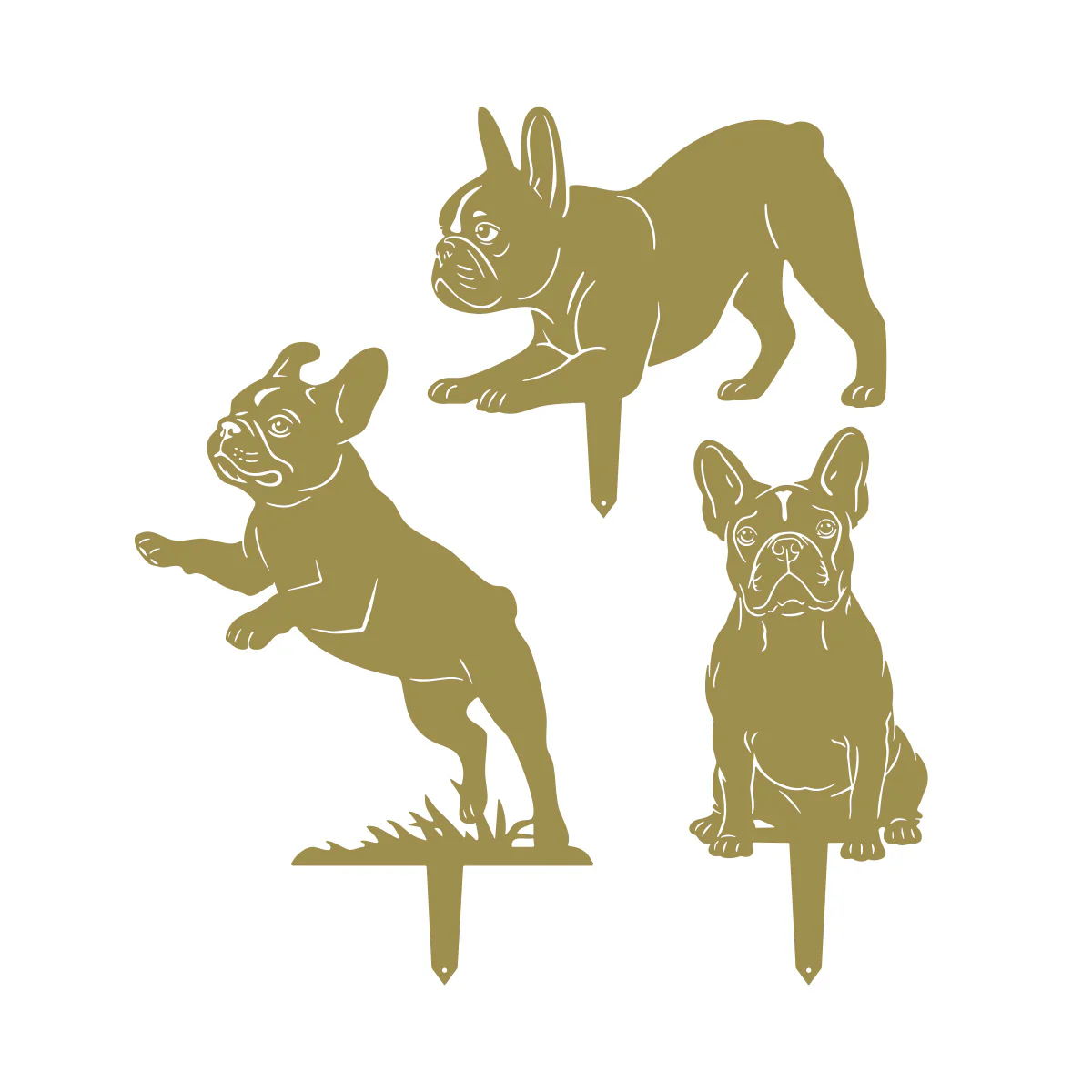 Garden Art - French Bulldog Stakes 3 Pack - Image 8