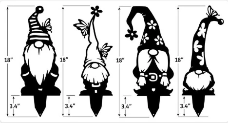 Garden Art - Gnomes 4 Pack - Image 13